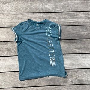 ATHLETA GIRL GO-GETTER SHORT SLEEVED ATHLETIC SHIRT